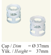Raşing Halkası 18.500 adet/m³ - 157 m²/m³ - 4.6 gr/adet