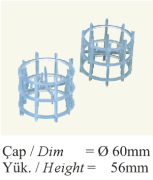Raşing Kafesi 5000 adet/m³ - 61 m²/m³ - 7 gr/adet