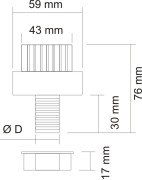 R ½” Silindirik Tip Filtre Süzgeci (Özel PP)
