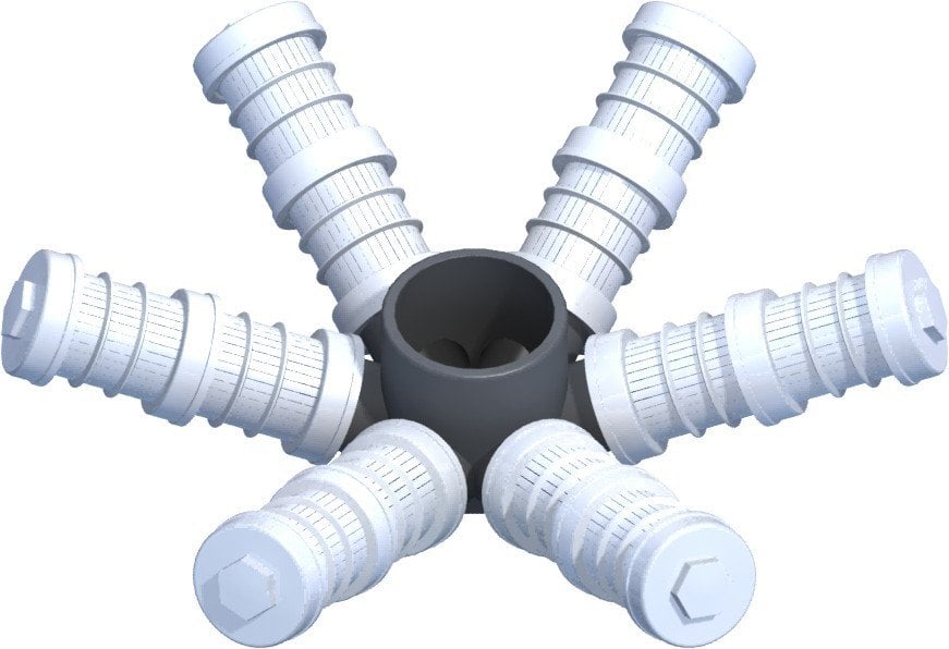 6 Kollu Filtre Süzgeci Ahtapotu