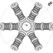 6 Kollu Filtre Süzgeci Ahtapotu