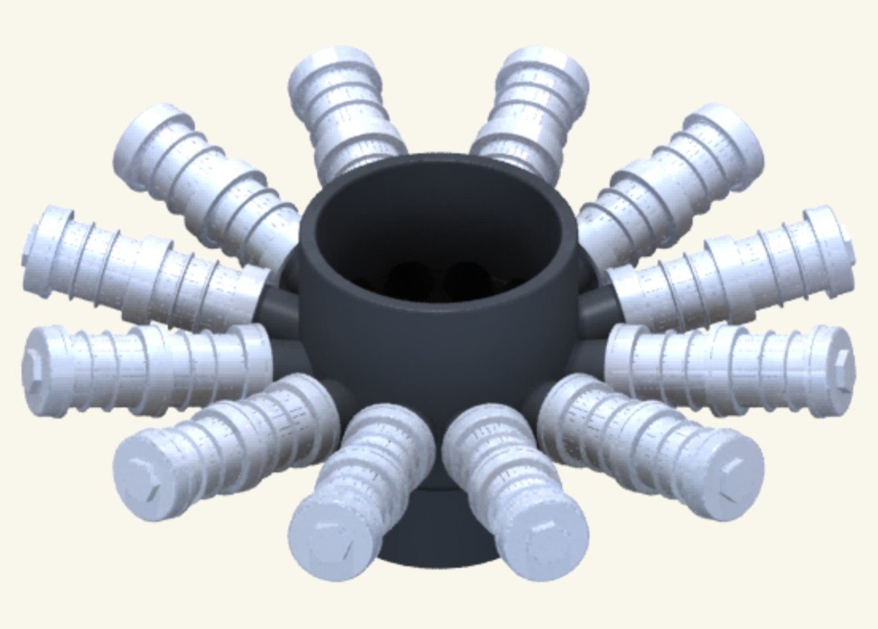 12 Kollu Filtre Süzgeci Ahtapotu