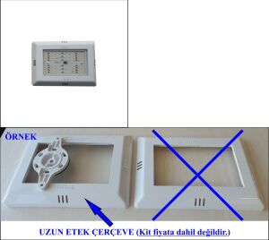 Mini Altın Oran Seri Aydınlatma Armatürü Beyaz uzun etek - Beyaz