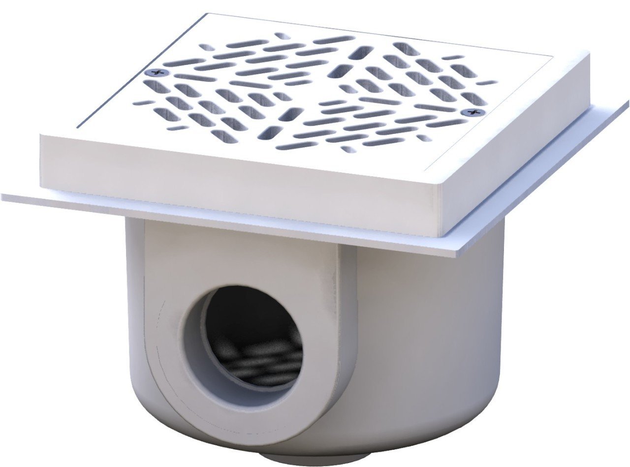 63 mm Yapıştırma Kare Dip Süzgeci