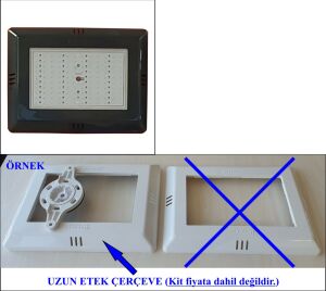 Altın Oran Serisi Aydınlatma Armatürü Antrasit uzun etek - RGB