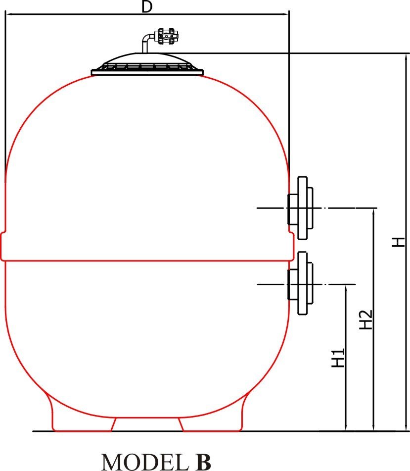 1050 mm Nozbart Kum Filtresi