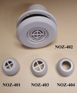 Küreli Yandan Besleme Nozulu (Liner) Beyaz-ABS - Yapıştırma - 4,5 m3/saat (Kafessiz)