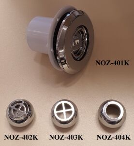 Küreli Yandan Besleme Nozulu (Liner) Krom - Yapıştırma - 4,5 m3/saat