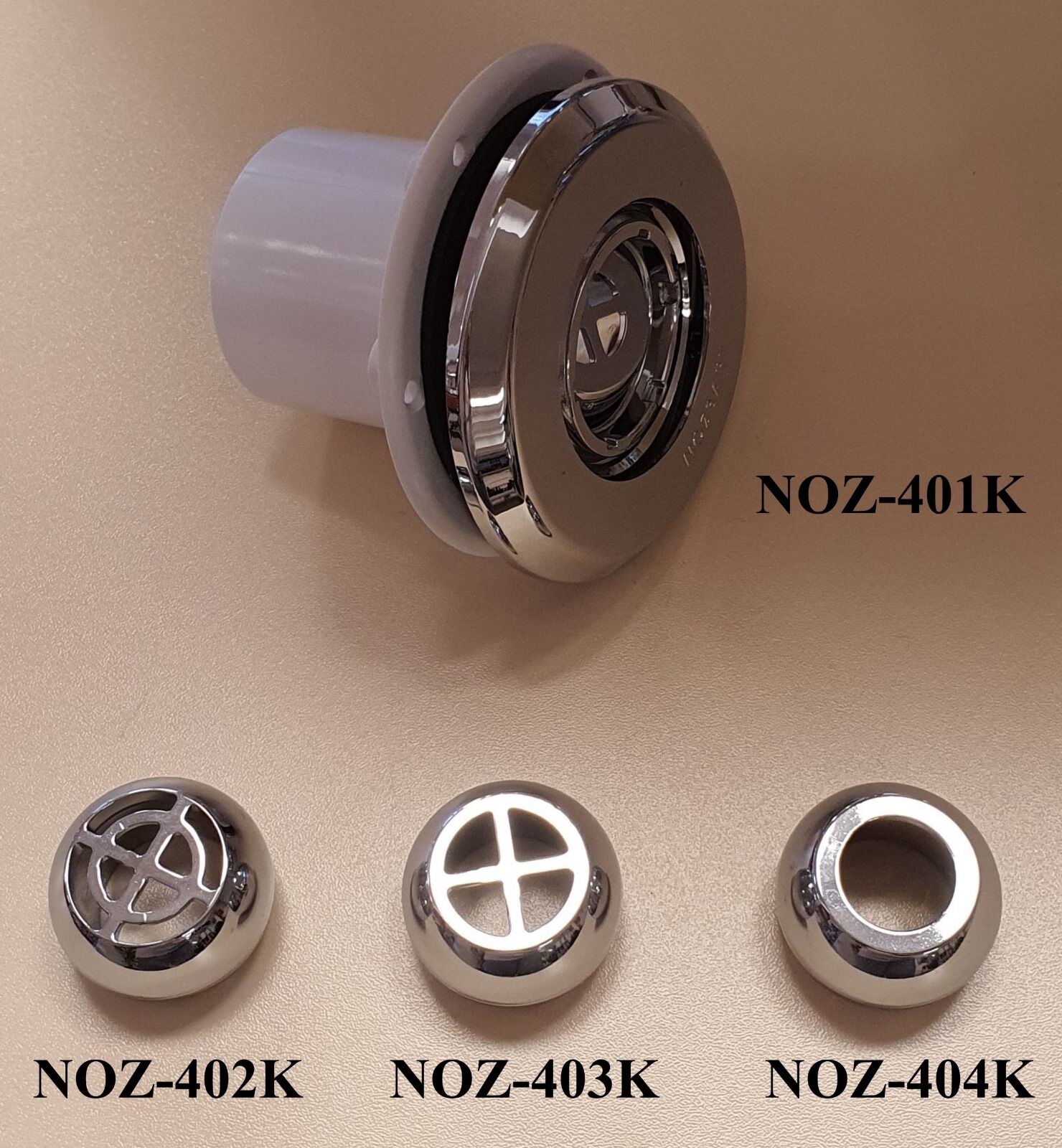 Küreli Yandan Besleme Nozulu (Liner) Krom - Yapıştırma - 7 m3/saat