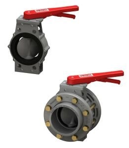 UPVC Nozbart Kollu Kelebek Vana