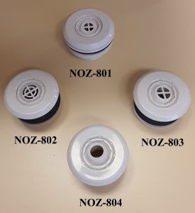 Küreli Yandan Besleme Nozulu (Polyester) Beyaz-ABS - Dişli - 4,5 m3/saat