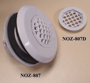 Kafesli Besleme Nozulu (Polyester) Beyaz-ABS - Dişli - Düz