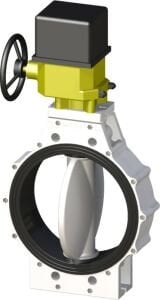 PPRC Elektrik Aktüatörlü Beyaz Kelebek Vana