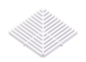 Havuz Köşe Parçaları Tek geçme - 20 cm - 90⁰