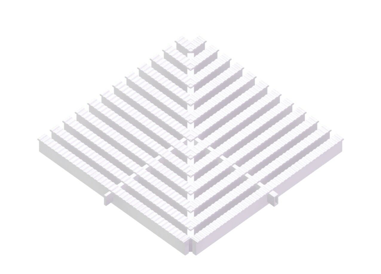 Havuz Köşe Parçaları Tek geçme - 25 cm - 90⁰