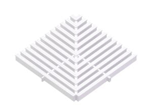 Havuz Köşe Parçaları Tek geçme - 25 cm - 90⁰