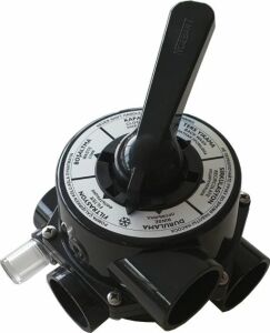 Nozbart Altıyollu vana Siyah - 63 mm - Dişli