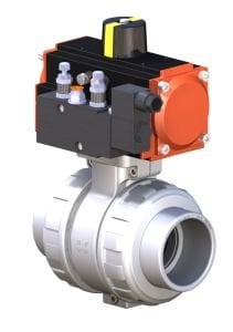 PPRC Beyaz Pnömatik Aktüatörlü Vana