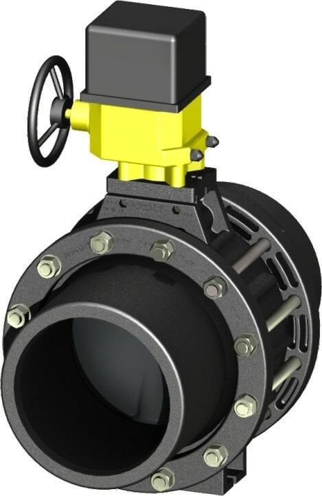 HDPE Bağlantılı Elektrik Aktüat. Kelebek Vana