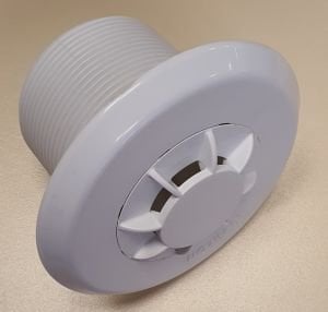 Yandan Çıkışlı Tabandan Besleme Nozulu (Beton) Beyaz - Dişli - Daire