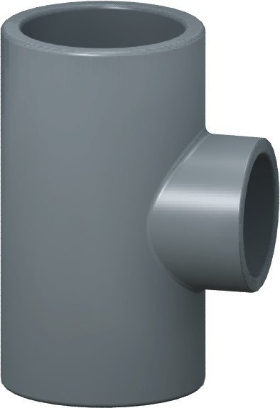 125x63x125 mm İnegal TE (125mm Te + 125-90 + 90-63 redüksiyon ile kademeli verilir)