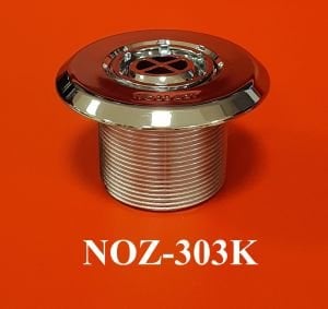 Küreli Yandan Besleme Nozulu (Beton) 7 m3/saat - Dişli - Daire - Krom