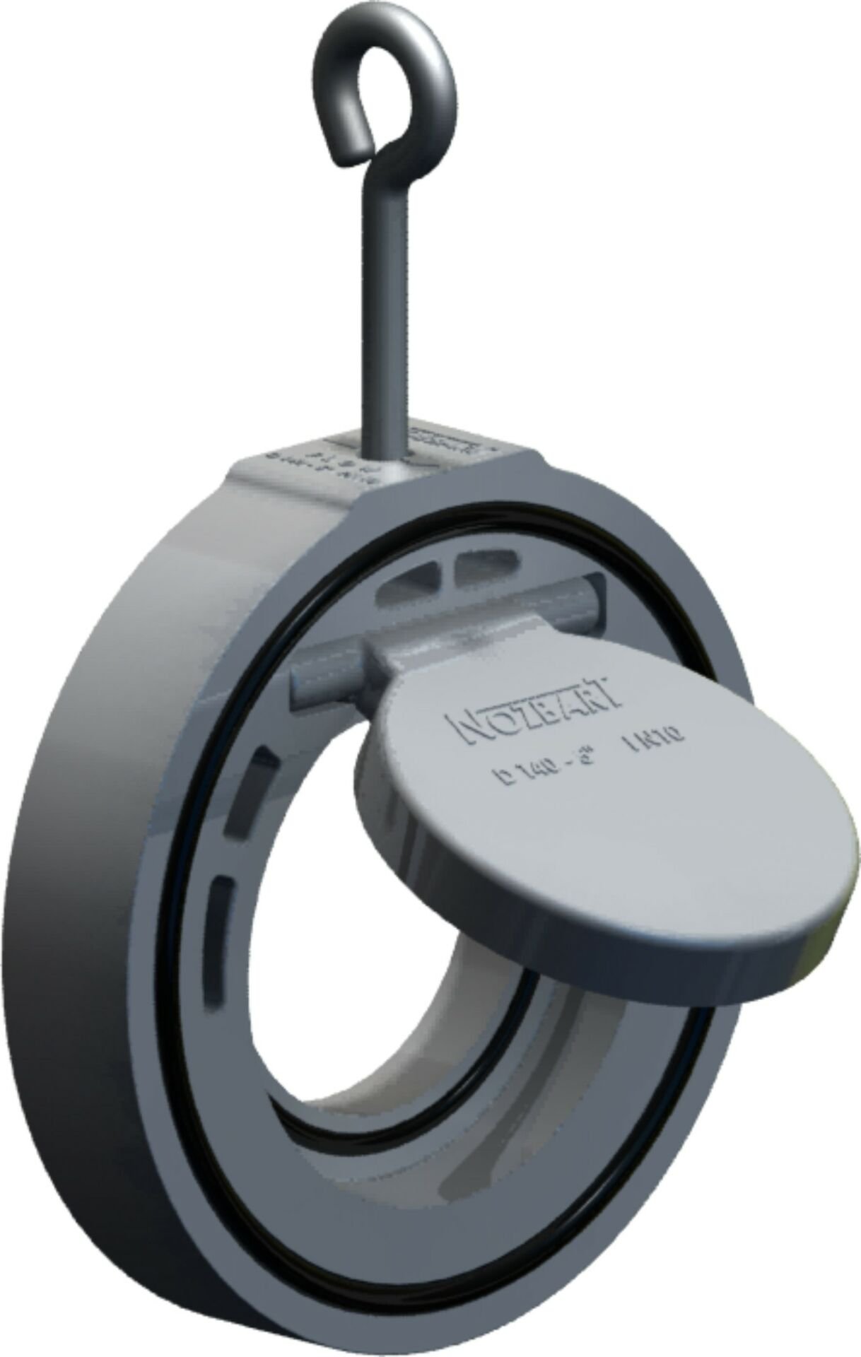 UPVC Çalpara Çekvalf 160 mm - Çıplak