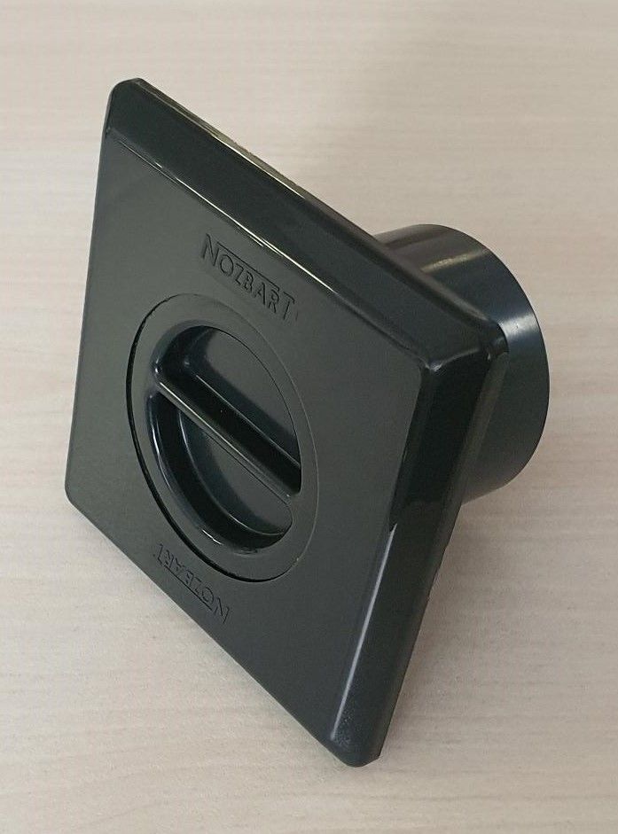 Vakum Nozulu (Beton) Yapıştırma - Kare - Antrasit