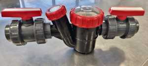 63 mm Ön filtreli çift gözetlemeli ağırlıklı çekvalf