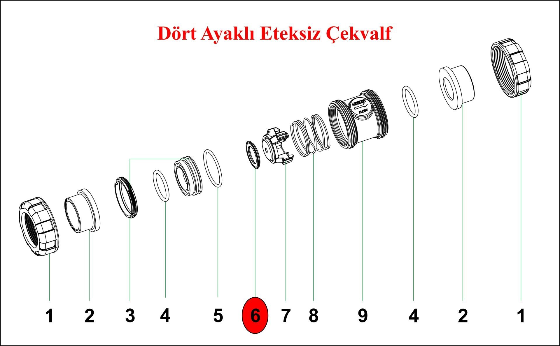 Çekvalf subap o-ringi (No:6)
