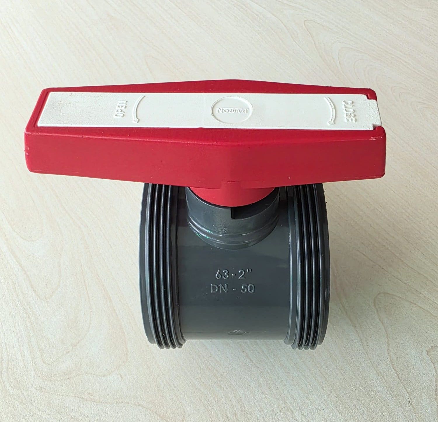 63.mm UPVC Küresel vana gövdesi (Komple)
