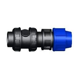 HDPE Bağlantılı Dört Ayaklı Çekvalf 40 mm - 1.taraf HDPE rakorlu, 2.taraf dişli