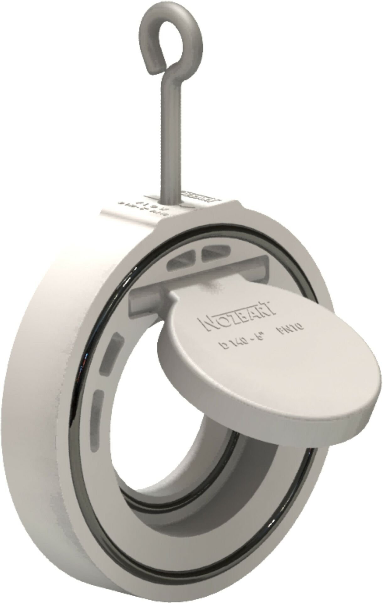 PPRC Beyaz Çalpara Çekvalf 140 mm - Çıplak