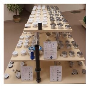 Küreli Yandan Besleme Nozulu (Liner) Beyaz-ABS - Yapıştırma - 4,5 m3/saat (Kafessiz)