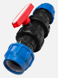 HDPE Bağlantılı Küresel Vana HDPE Rakorlu - 32 mm
